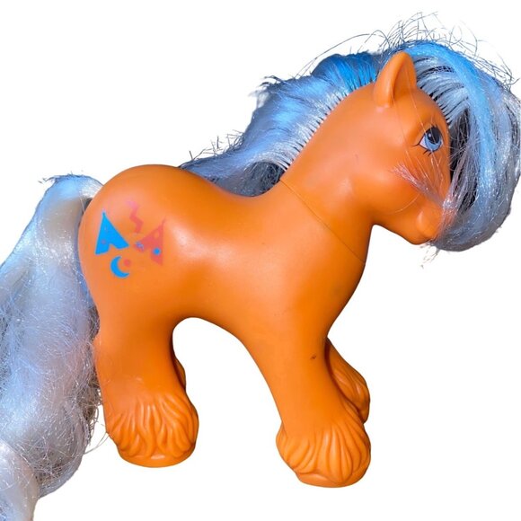 MLP Big Brother Pony Wigwam G1 Boy My Little Pony Toy - Orange With Blue Eyes & - Picture 2 of 15